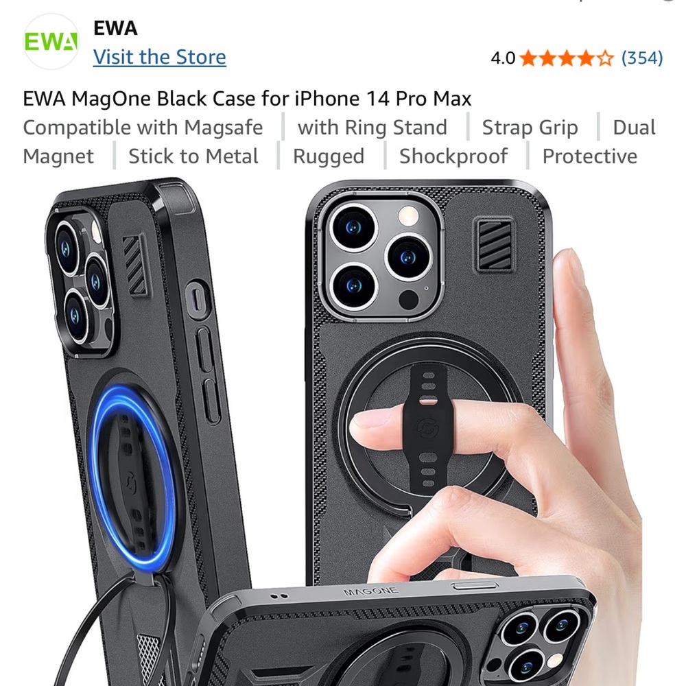 MagOne Black Case for iPhone 14 Pro Max